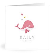 Geburtskarten mit dem Vornamen Haily