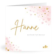 Geboortekaartjes met de naam Hanne