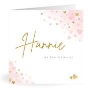 Geboortekaartjes met de naam Hannie
