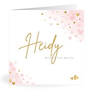 Geboortekaartjes met de naam Heidy