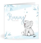 Geburtskarten mit dem Vornamen Henning