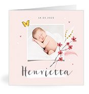 Geburtskarten mit dem Vornamen Henrietta