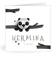 Geburtskarten mit dem Vornamen Hermina