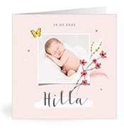 Geboortekaartjes met de naam Hilla