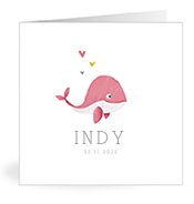 Geboortekaartjes met de naam Indy