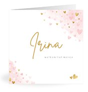 Geboortekaartjes met de naam Irina