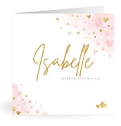 Geboortekaartjes met de naam Isabelle