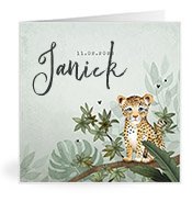 Geburtskarten mit dem Vornamen Janick