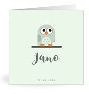 Geburtskarten mit dem Vornamen Jano