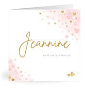 Geboortekaartjes met de naam Jeannine