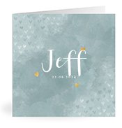 Geboortekaartjes met de naam Jeff