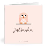 Geburtskarten mit dem Vornamen Julianka