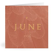 Geboortekaartjes met de naam June