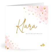 Geboortekaartjes met de naam Klara