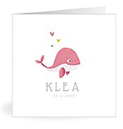 Geburtskarten mit dem Vornamen Klea