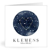 Geburtskarten mit dem Vornamen Klemens