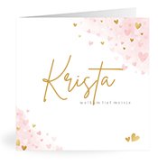 Geboortekaartjes met de naam Krista