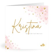 Geburtskarten mit dem Vornamen Kristina