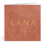 Geburtskarten mit dem Vornamen Lana