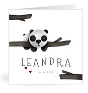 Geburtskarten mit dem Vornamen Leandra