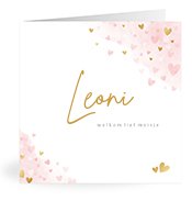 Geburtskarten mit dem Vornamen Leoni
