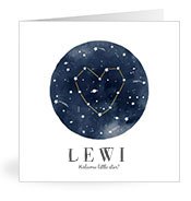 Geburtskarten mit dem Vornamen Lewi