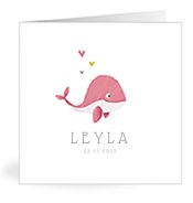 Geburtskarten mit dem Vornamen Leyla