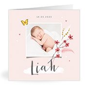 Geburtskarten mit dem Vornamen Liah