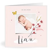 Geboortekaartjes met de naam Lian