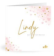 Geboortekaartjes met de naam Lindy