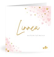 Geburtskarten mit dem Vornamen Linnea