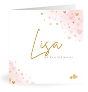 Geboortekaartjes met de naam Lisa