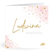 Geboortekaartjes met de naam Ludwina