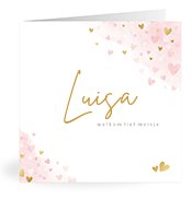 Geburtskarten mit dem Vornamen Luisa