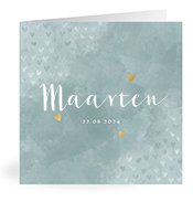 Geburtskarten mit dem Vornamen Maarten