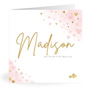 Geboortekaartjes met de naam Madison