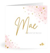 Geboortekaartjes met de naam Mae