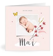 Geburtskarten mit dem Vornamen Mai