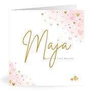 Geboortekaartjes met de naam Maja