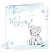 Geburtskarten mit dem Vornamen Maksim