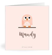 Geboortekaartjes met de naam Mandy