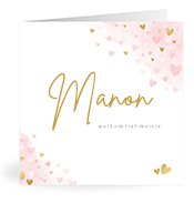 Geboortekaartjes met de naam Manon