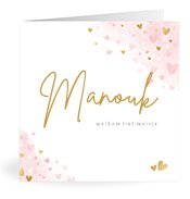 Geboortekaartjes met de naam Manouk