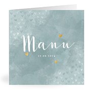 Geboortekaartjes met de naam Manu