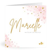 Geboortekaartjes met de naam Marcelle