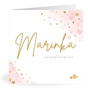 Geboortekaartjes met de naam Marinka
