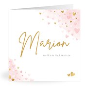 Geboortekaartjes met de naam Marion
