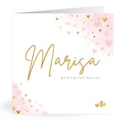 Geboortekaartjes met de naam Marisa