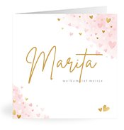 Geboortekaartjes met de naam Marita
