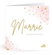 Geboortekaartjes met de naam Marrie